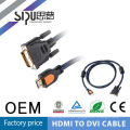 SIPU 1.3 v alta qualidade hdmi ao cartão do cabo dvi-d para hdmi adaptador